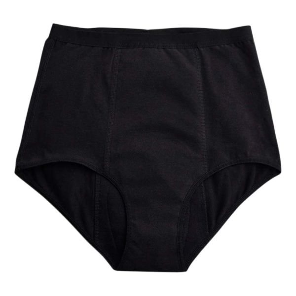 Periodenslip High Waist - Black Größe L light flow