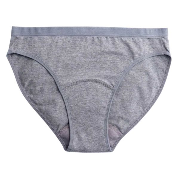 Periodenslip Bikini - Grey Größe L heavy flow