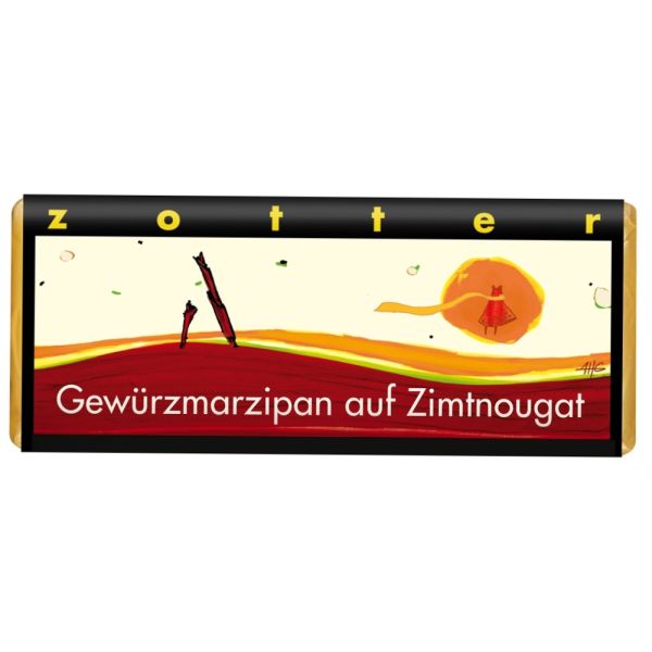 Gewürzmarzipan auf Zimtnougat 70g