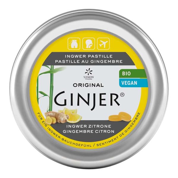 Ginjer Pastillen - Ingwer-Zitrone 40g