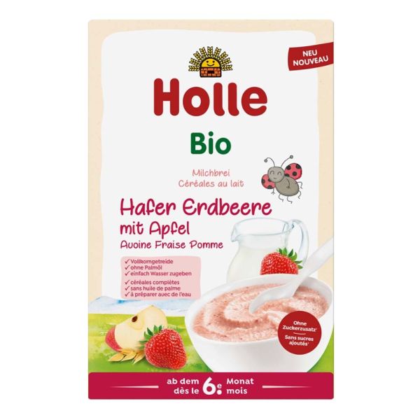 Bio Milchbrei - Hafer Erdbeere mit Apfel 250g