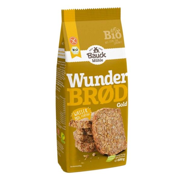 Brotbackmischung - Wunderbrod Gold 600g