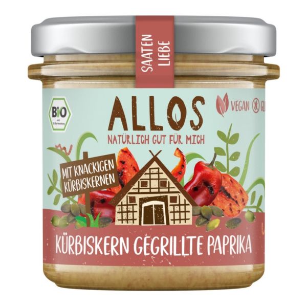 Saaten Liebe Brotaufstrich - Kürbiskern gegrillte Paprika 135g