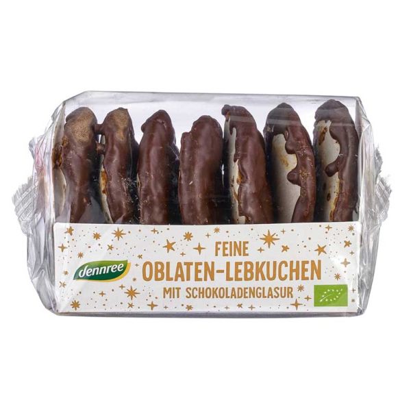 Feine Oblaten-Lebkuchen - schokoliert 200g