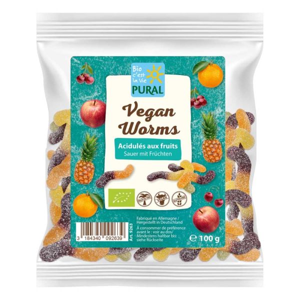 Fruchtgummi - Vegan Worms 100g