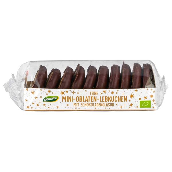 Feine Mini-Oblaten-Lebkuchen - schokoliert 140g