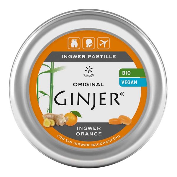 Ginjer Pastillen - Ingwer-Orange 40g