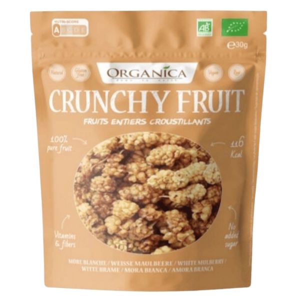 Crunchy Fruit - Maulbeeren weiß gefriergetrocknet 30g