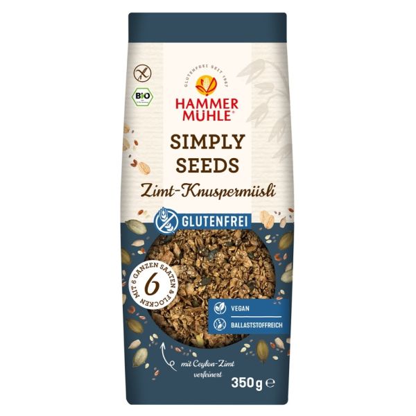 Zimt-Knuspermüsli - Simply Seeds glutenfrei 350g