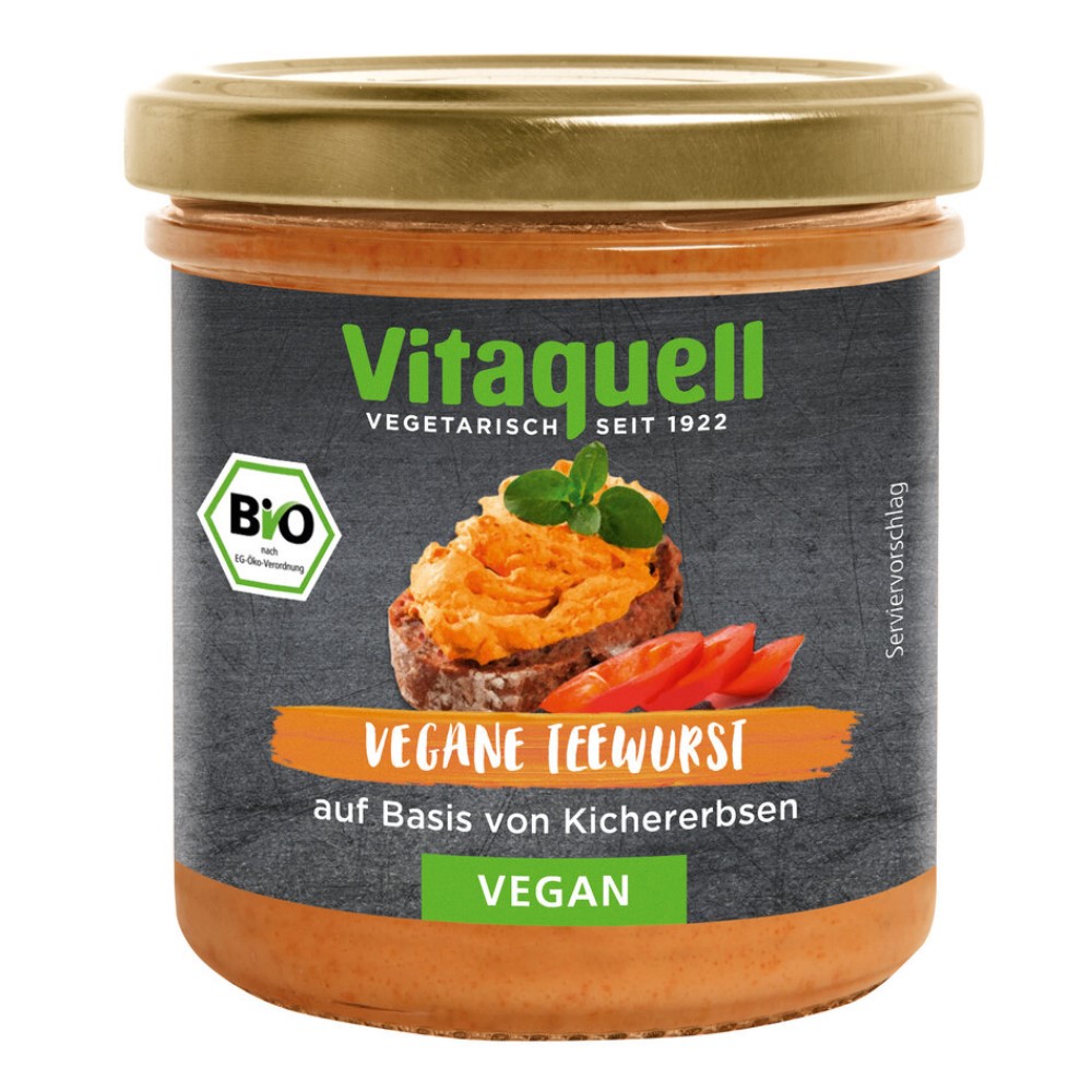 Vitaquell Veganer Aufstrich Teewurst 125g jetzt kaufen 💚 taleoo