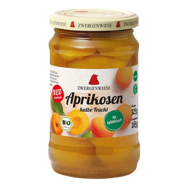 Aprikosen halbiert im Glas 325g