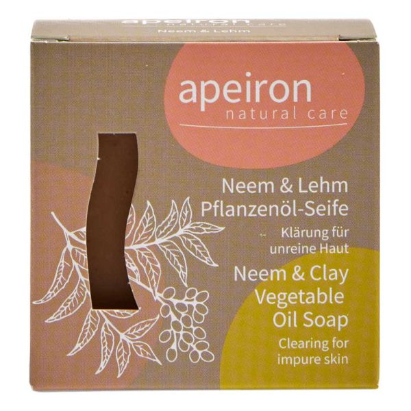 Pflanzenöl-Seife - Neem &amp; Lehm 100g