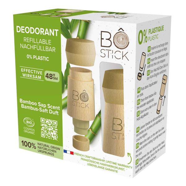 Deo Stick mit Holzaplikator - Bambus-Saft 45g