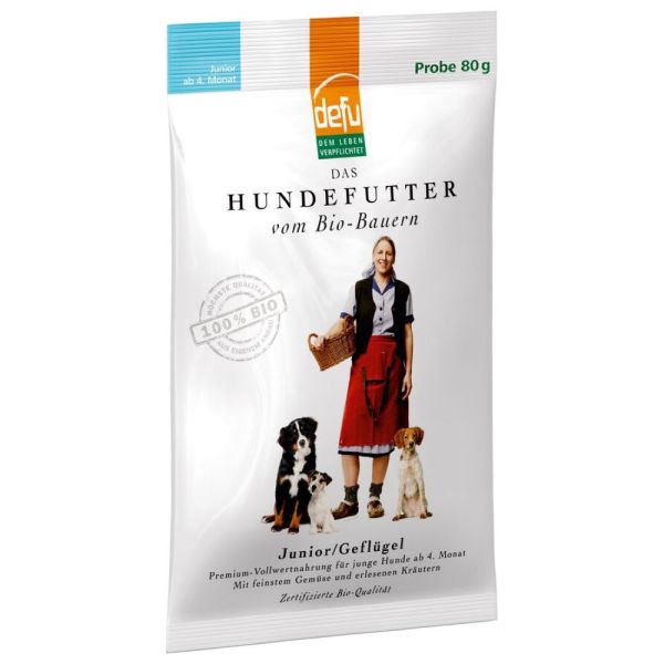 Hund Trockenfutter - Junior Geflügel 80g