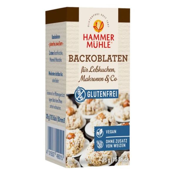 Backoblaten - 75 Stück 35g