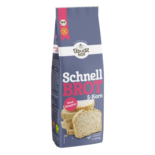 BrotBackmischung - Schnellbrot 5-Korn 475g