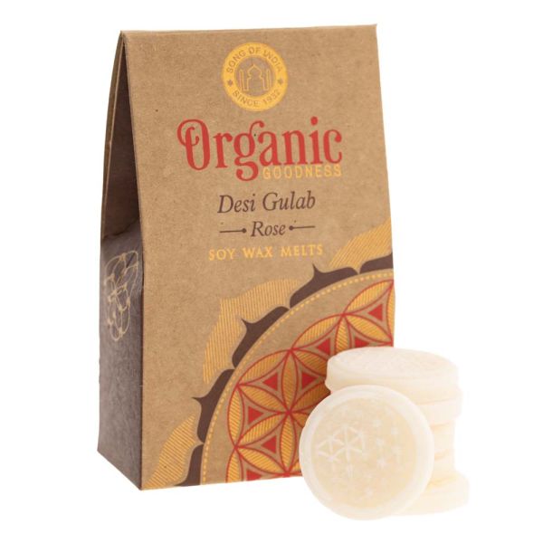 Organic Goodness Sojawaschs Melts - Rose|Desi Gulab 40g