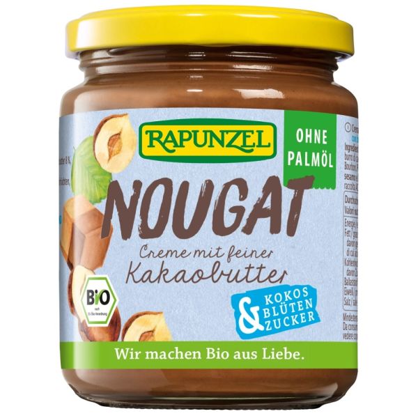 Nougat Creme mit Kakaobutter &amp; Kokosblütenzucker 250g