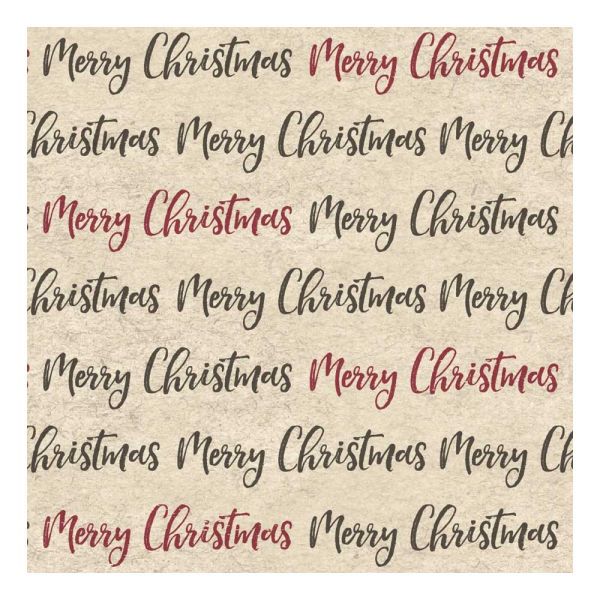 Naturals Serviette 33x33cm - Merry Christmas 2-lagig 33x33cm 25Stk