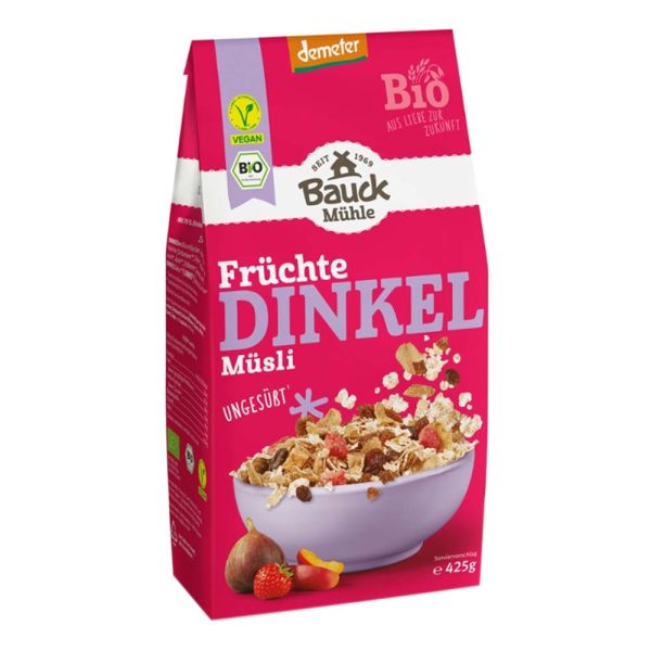 Dinkel Müsli - Früchte ungesüßt 425g