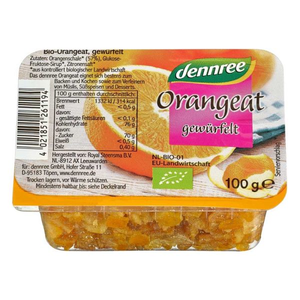 Orangeat - gewürfelt 100g