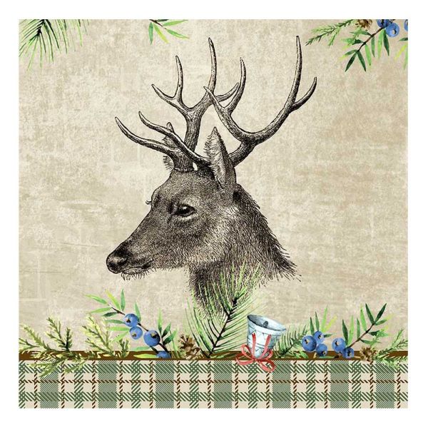 Motivserviette 25x25cm - Deer 3-lagig 20Stk.