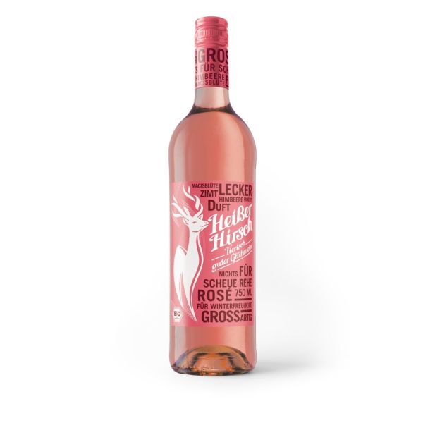 Heißer Hirsch Glühwein - rosé 750ml 10,0% Vol.