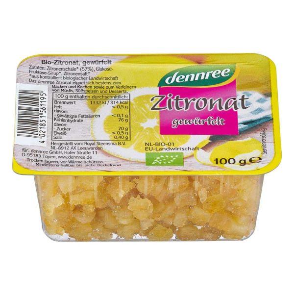 Zitronat - gewürfelt 100g