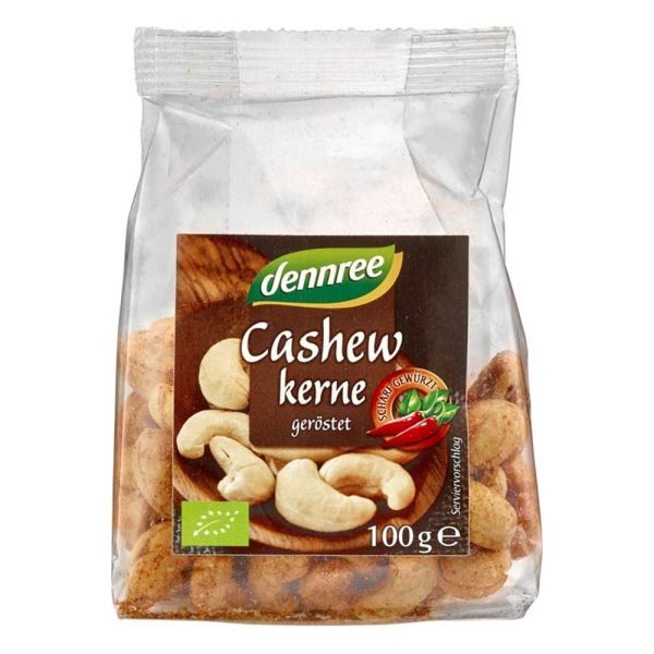 Cashewkerne - geröstet &amp; scharf gewürzt 100g