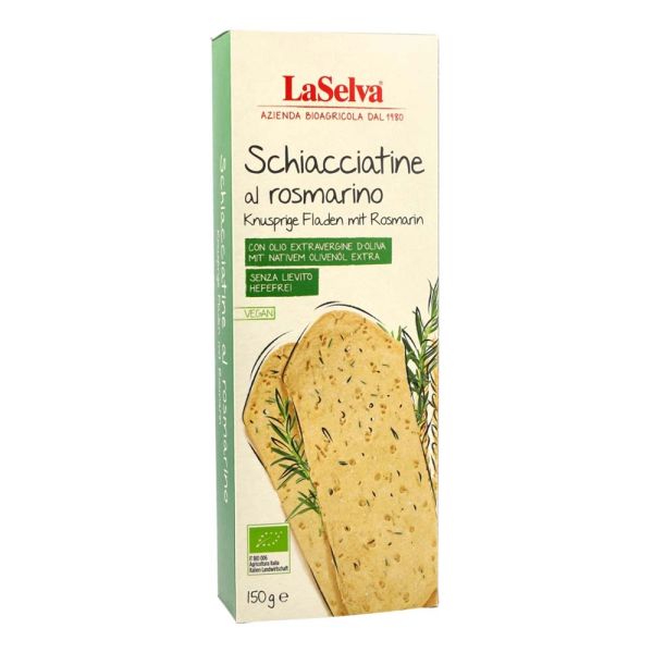 Schiacciatine al rosmarino - Knusprige Fladen mit Rosmarin 150g