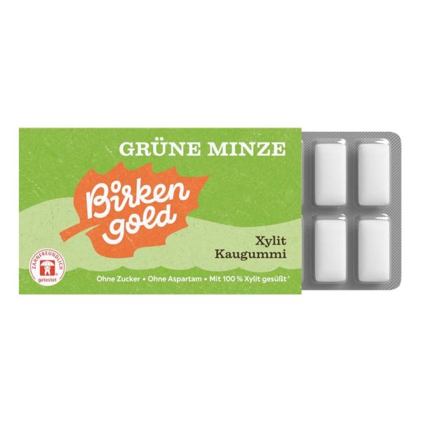 Xylit Kaugummi - Grüne Minze 17g