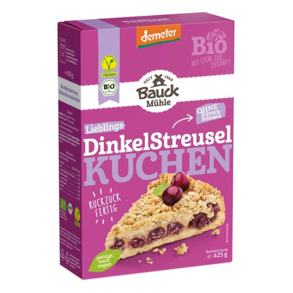 Backmischung - Dinkel Streuselkuchen 425g