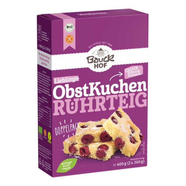 Backmischung - Obstkuchen Rührteig 400g