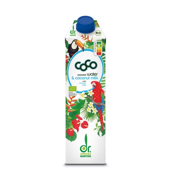 CoCo Coconut Water &amp; Milk - with Pulp 1L