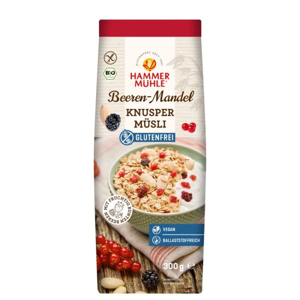 Knusper Müsli - Beeren-Mandel glutenfrei 300g