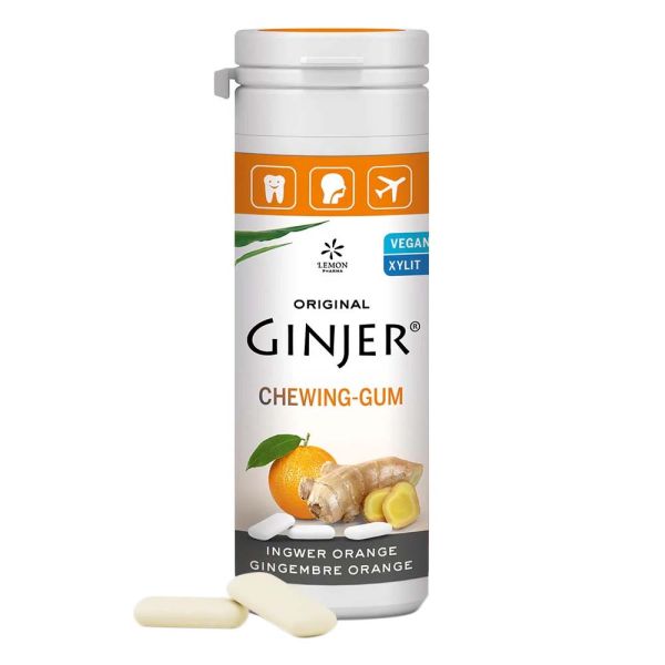 Ginjer Ingwer Kaugummi - Orange 30g