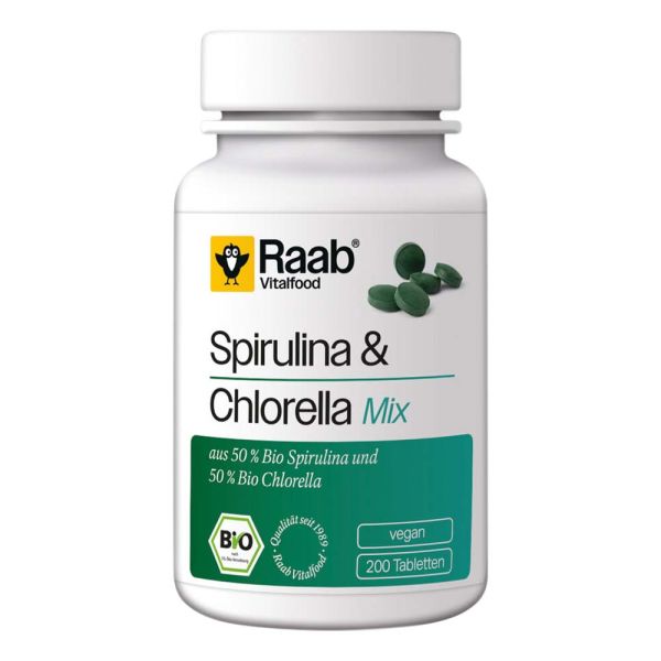 BIO Spirulina &amp; Chlorella Mix Tabletten 200 Stk. 80g