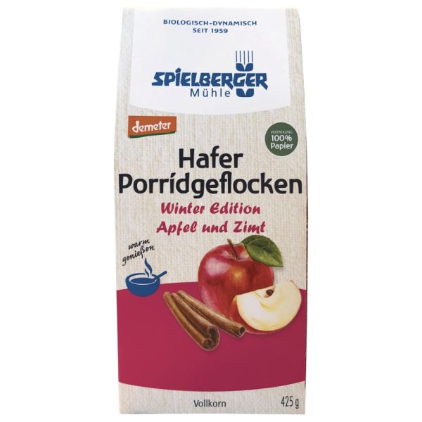 Porridgeflocken - Hafer Winter Apfel-Zimt 400g