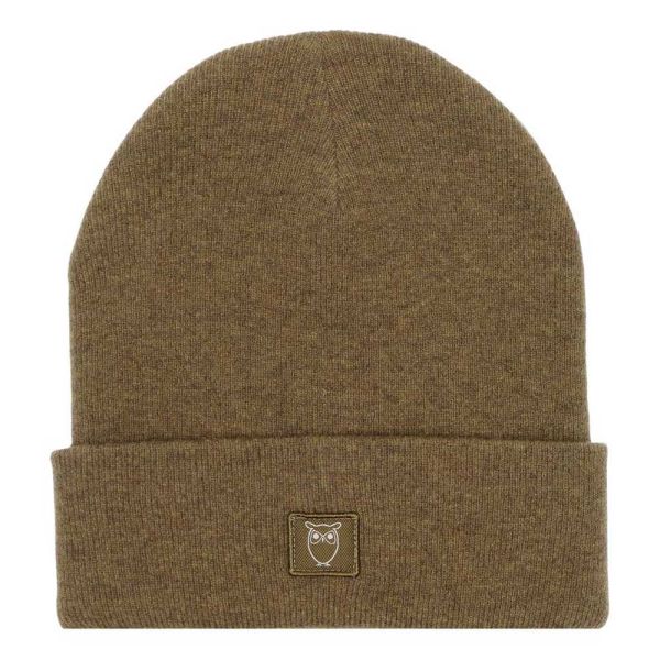 Beanie Wolle - Dark Olive dunkelgrün