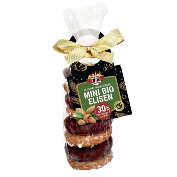 Nürnberger Elisenlebkuchen Mini - Schokoliert &amp; glasiert 8 Stk. 200g