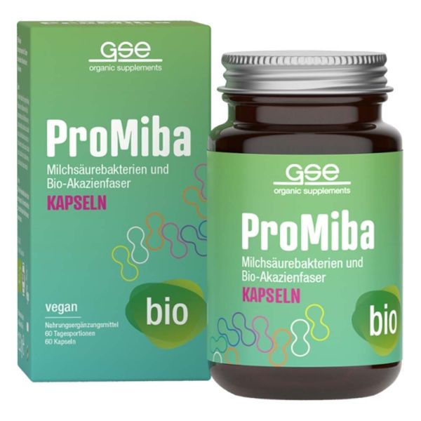 ProMiba - Milchsäurebakterien|Akazienfaser 60 Kapseln 12,3g