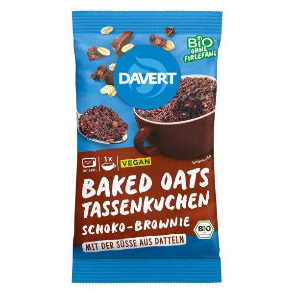 Baked Oats Tassenkuchen - Schoko-Brownie