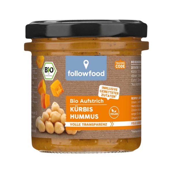 Bio-Hummus - Kürbis &amp; Karotte 135g