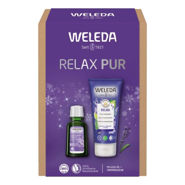 Geschenkset - Relax Pur Aroma Shower &amp; Lavendelöl