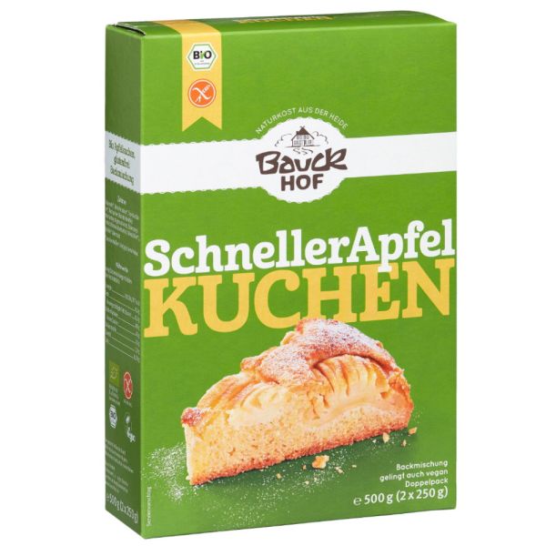 Bauckhof Apfelkuchen-Backmischung, glutenfrei (500 g) - Bio