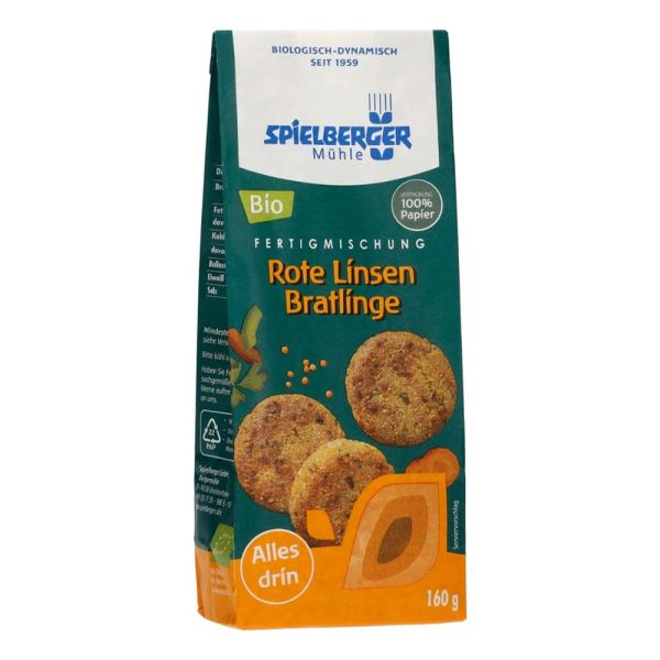 Rote Linsen Bratlinge - Fertigmischung 160g