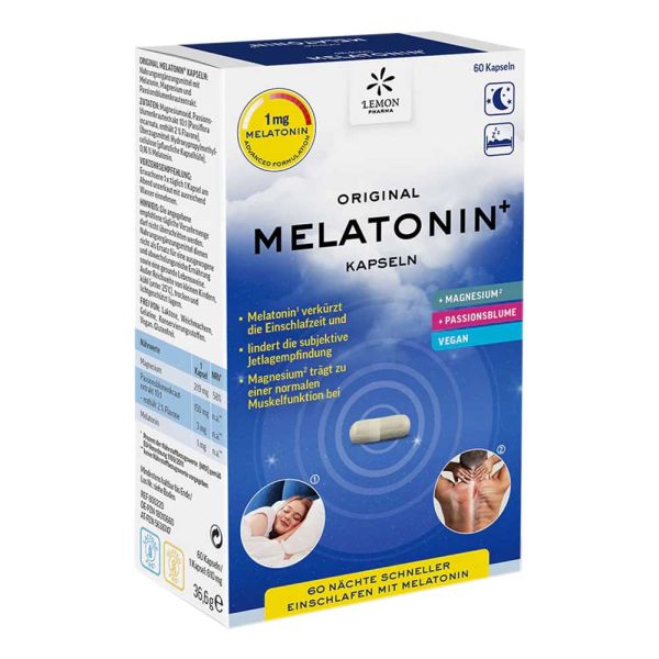 Melatonin+ - Kapseln mit Magnesium 60 Stück