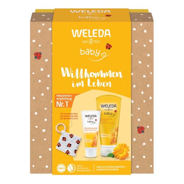 Geschenkset - Babypflege Willkommen in Leben