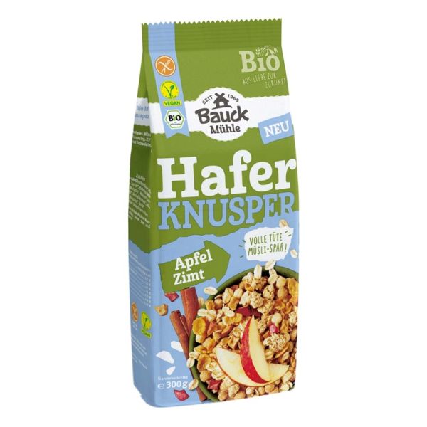 Hafer Knusper Müsli - Apfel Zimt 300g