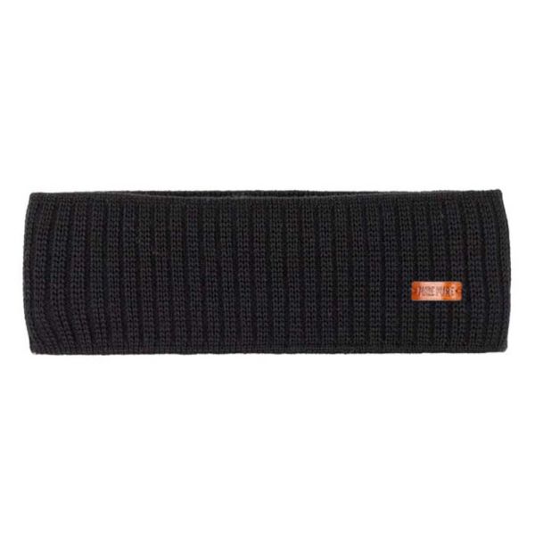 Merino Strick Unisex Stirnband - 99 schwarz ONESIZE